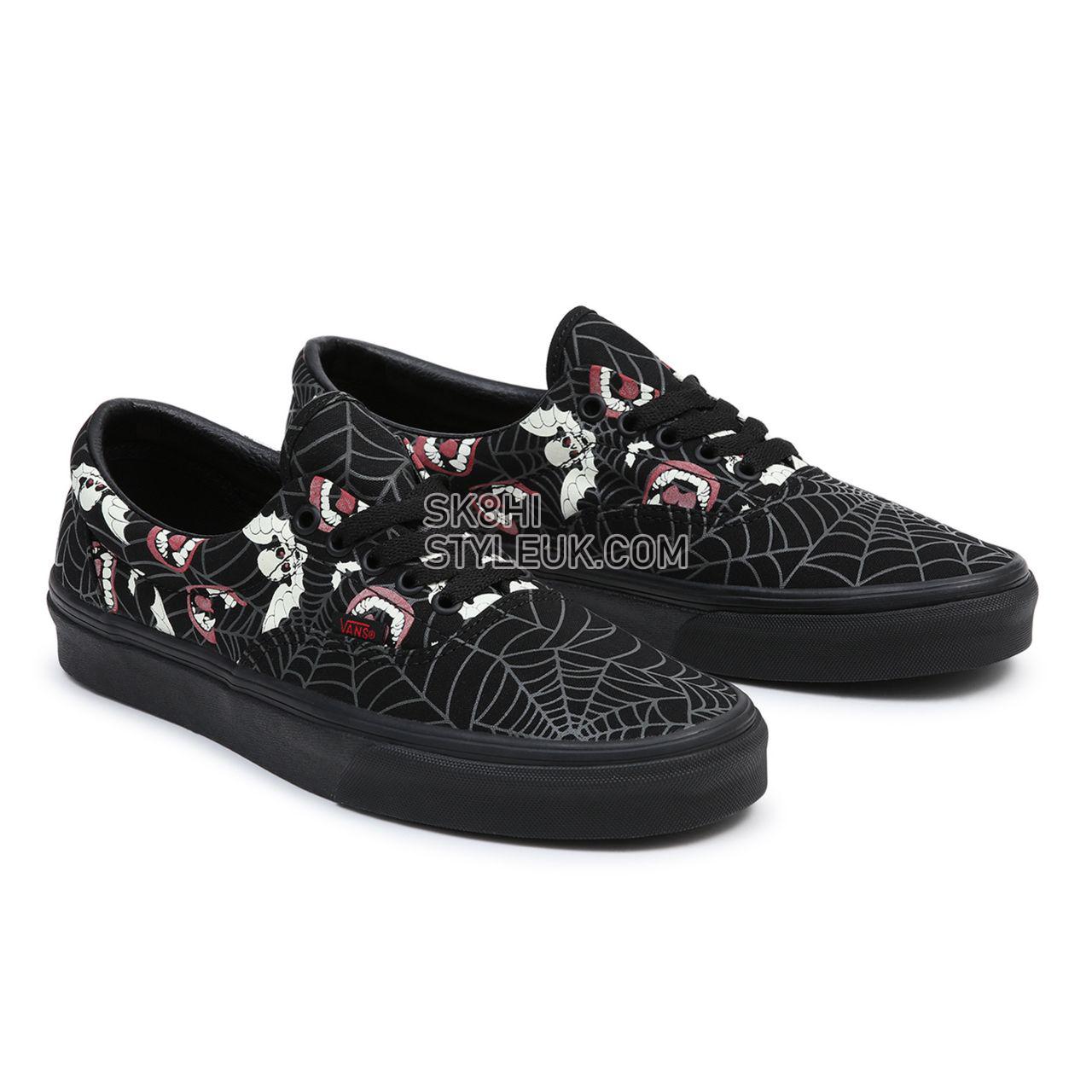 Vans Glow Frights Era Black Classic Mens Womens - (Glow Frights) Black/Black VN0A5KX58MG Shoes