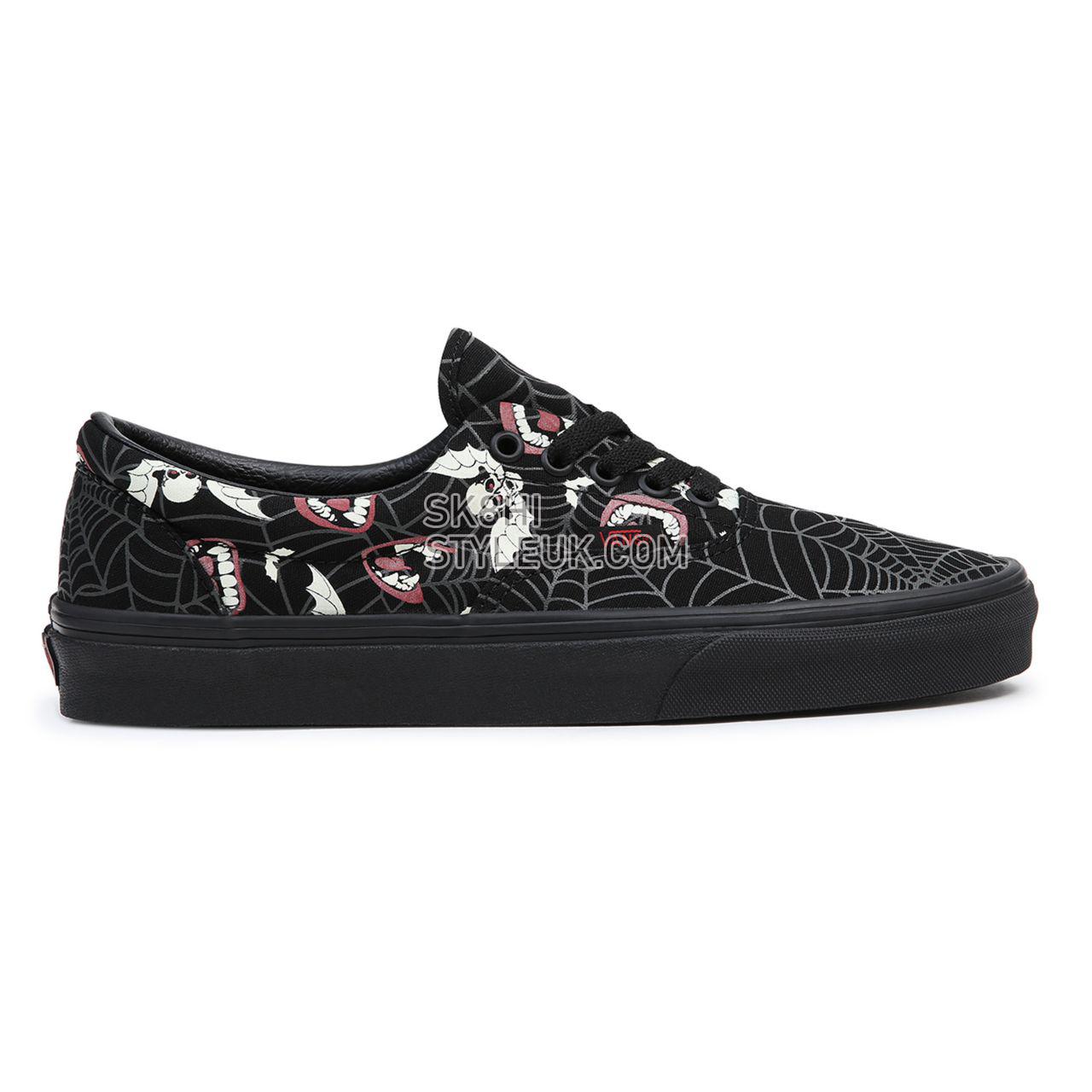 Vans Glow Frights Era Black Classic Mens Womens - (Glow Frights) Black/Black VN0A5KX58MG Shoes