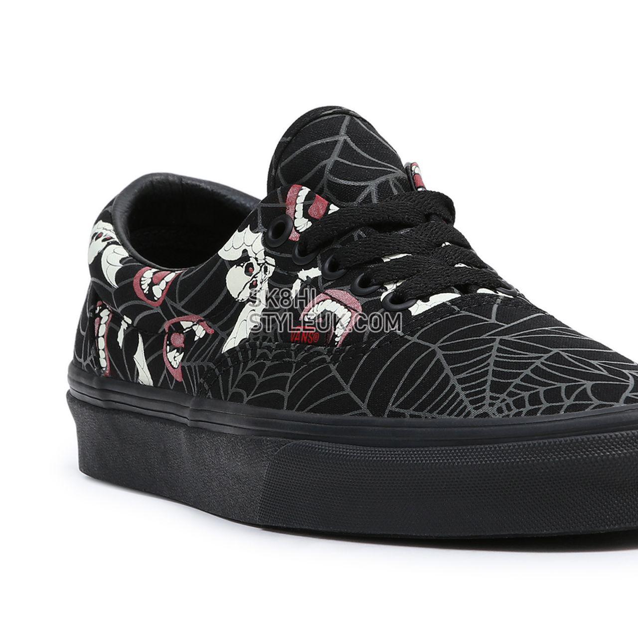 Vans Glow Frights Era Black Classic Mens Womens - (Glow Frights) Black/Black VN0A5KX58MG Shoes