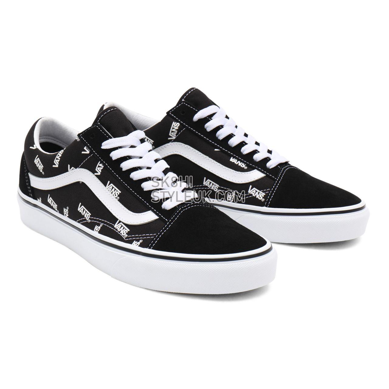 Vans Old Skool Black Classic Mens Womens - (Vans) Black/True White VN0A3WKTQW7 Shoes