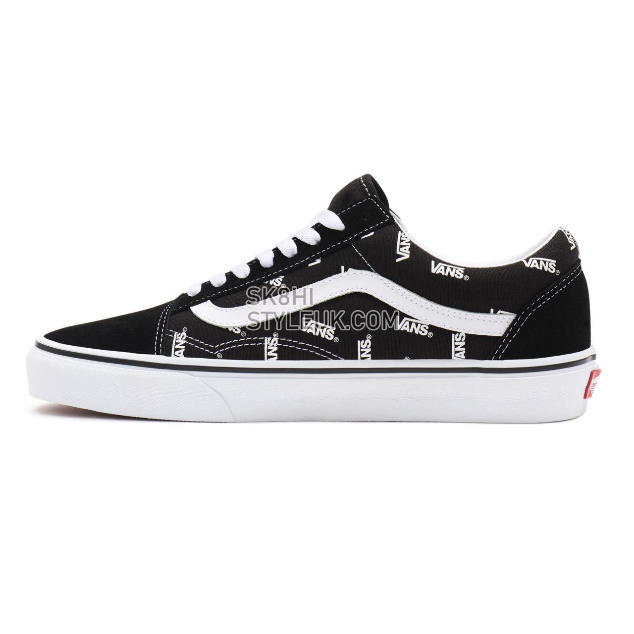 Vans Old Skool Black Classic Mens Womens - (Vans) Black/True White VN0A3WKTQW7 Shoes