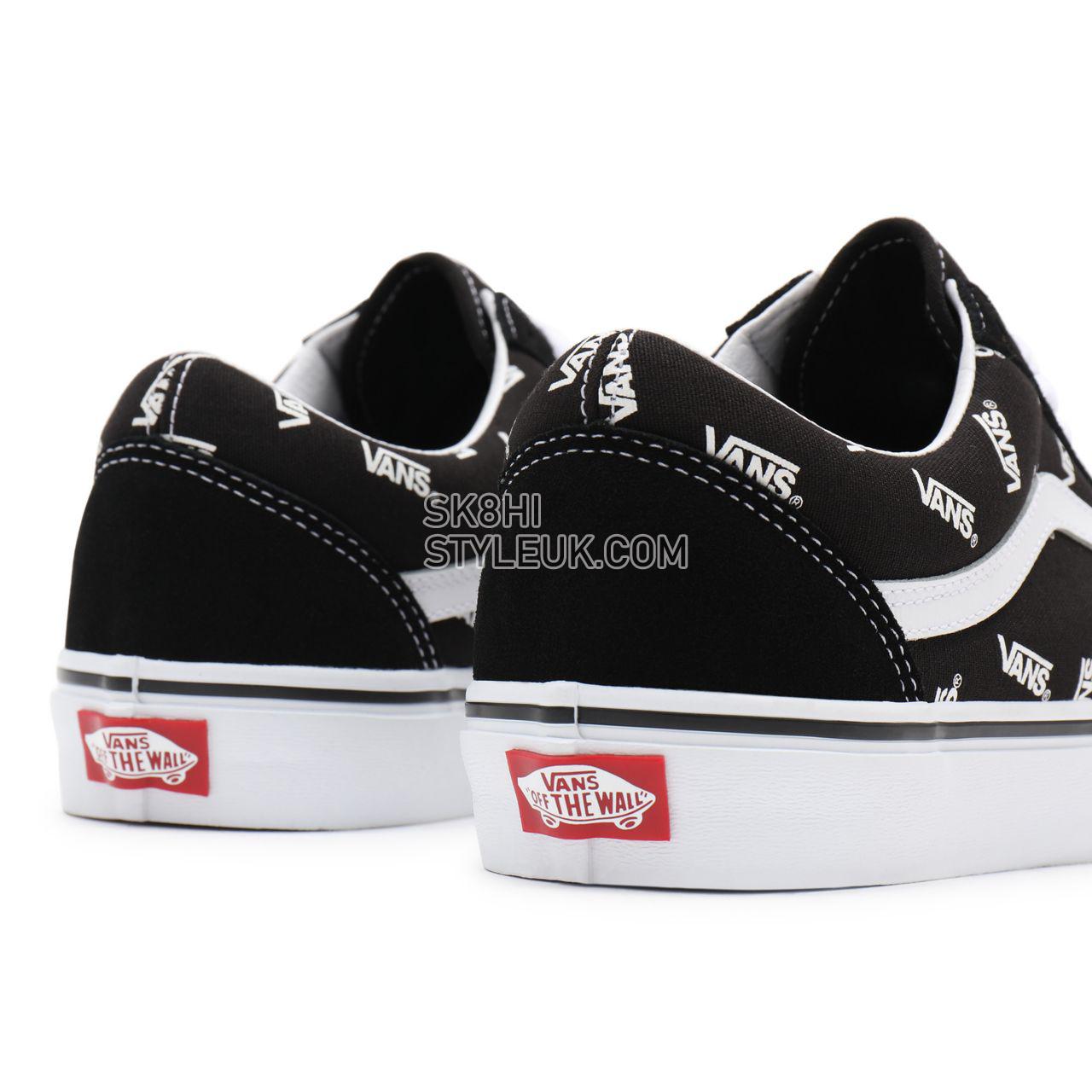 Vans Old Skool Black Classic Mens Womens - (Vans) Black/True White VN0A3WKTQW7 Shoes