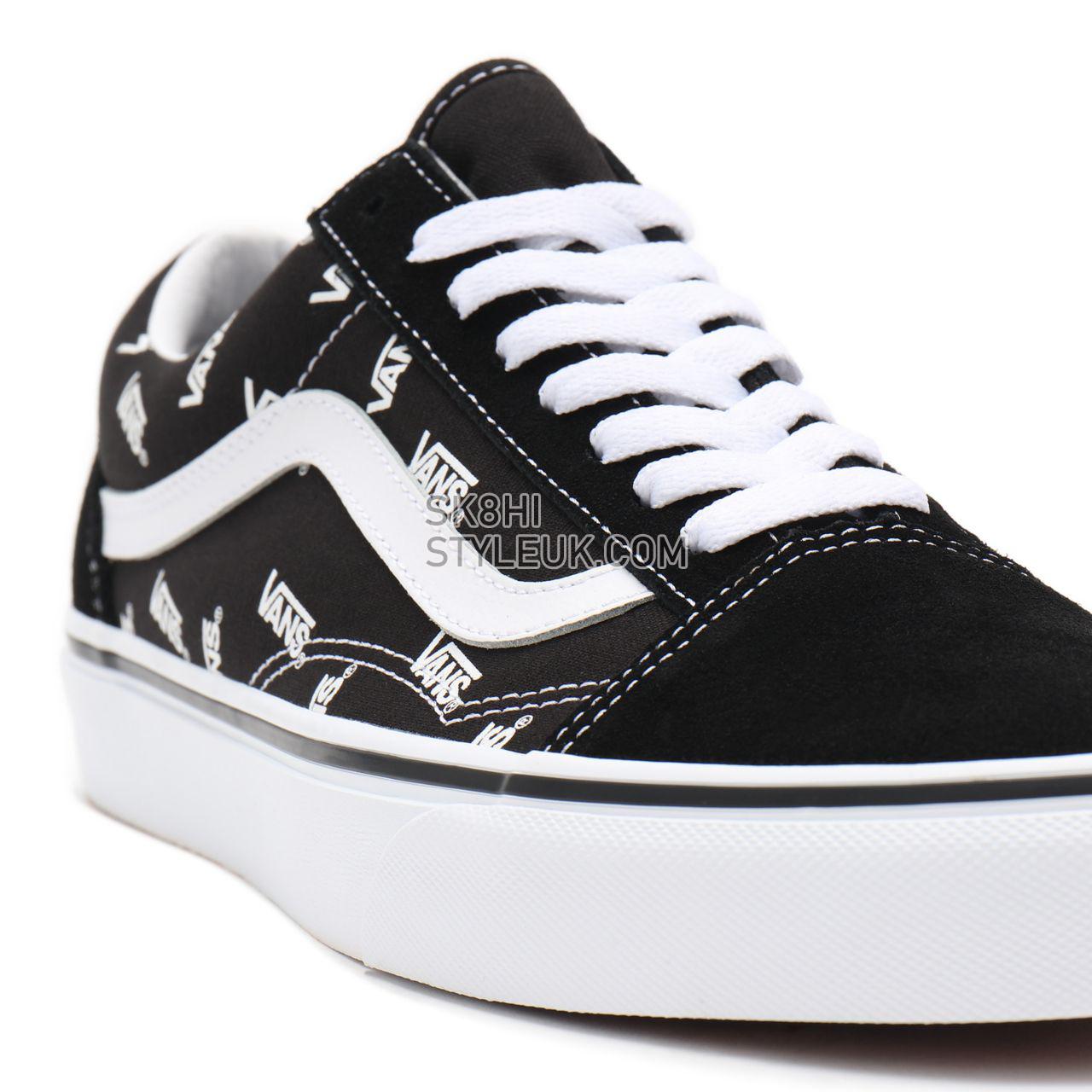 Vans Old Skool Black Classic Mens Womens - (Vans) Black/True White VN0A3WKTQW7 Shoes