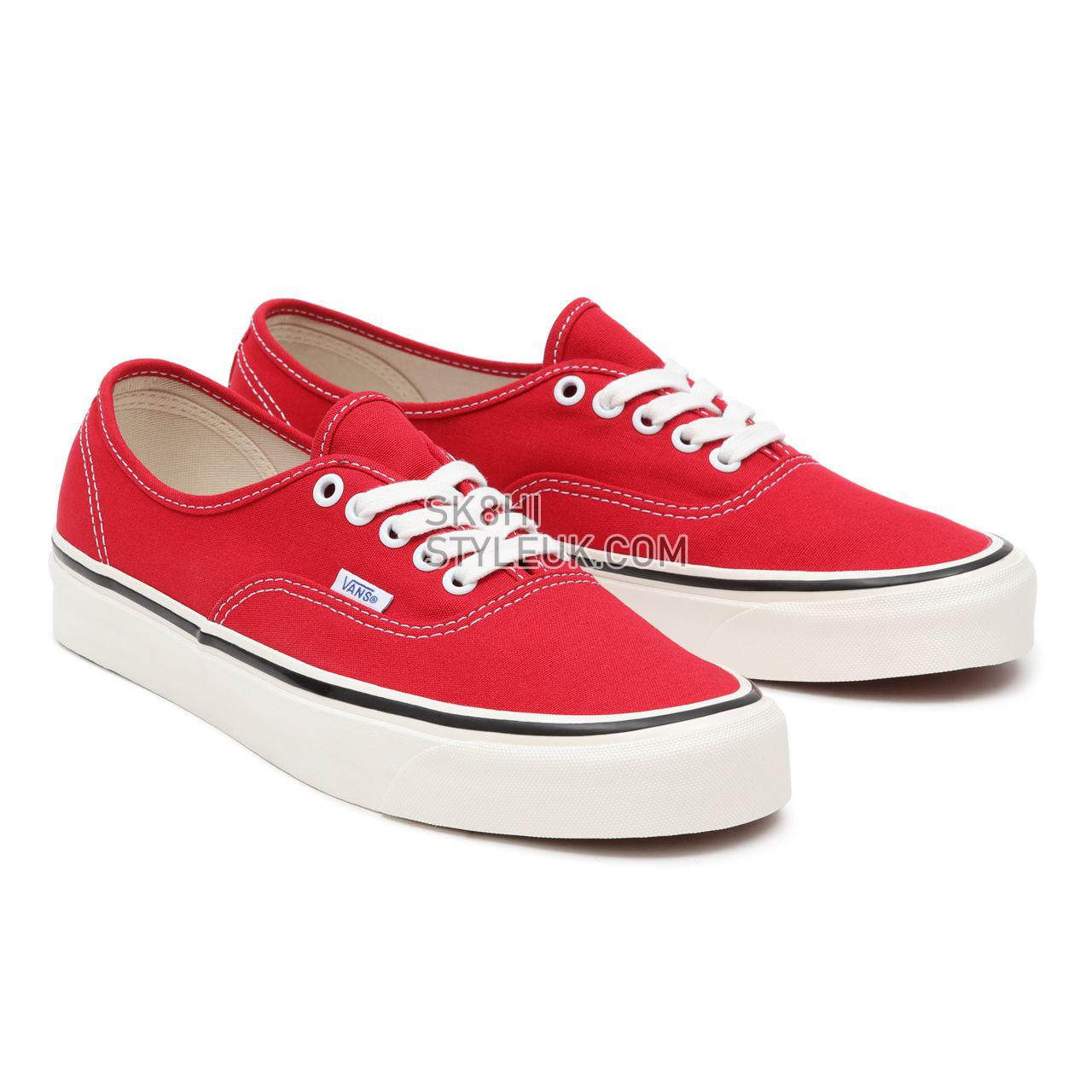 Vans Anaheim Factory Authentic 44 DX Red Classic Mens Womens - (Anaheim Factory) Racing Red VN0A38ENMR9 Shoes