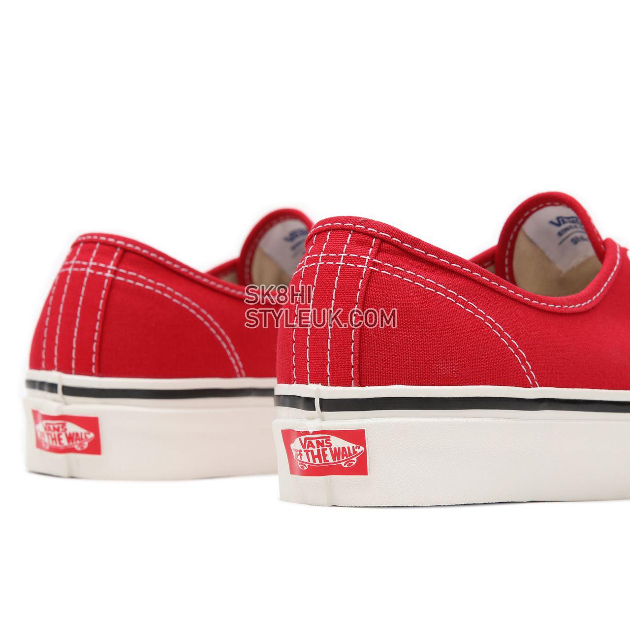 Vans Anaheim Factory Authentic 44 DX Red Classic Mens Womens - (Anaheim Factory) Racing Red VN0A38ENMR9 Shoes