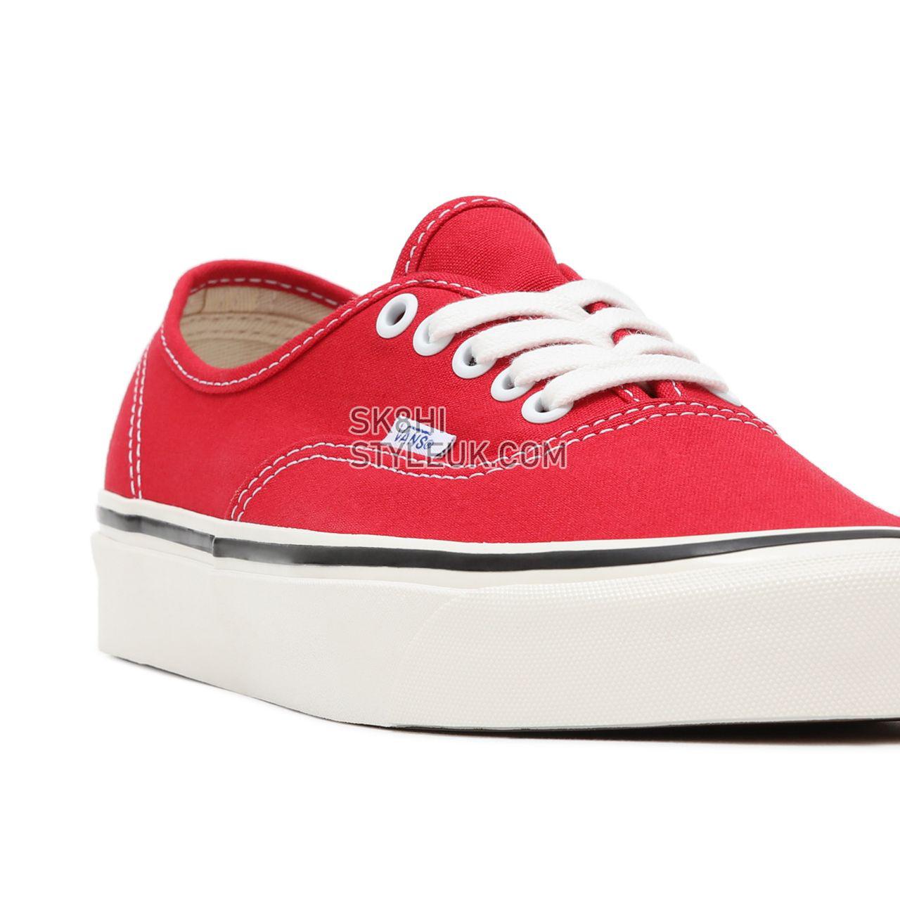 Vans Anaheim Factory Authentic 44 DX Red Classic Mens Womens - (Anaheim Factory) Racing Red VN0A38ENMR9 Shoes