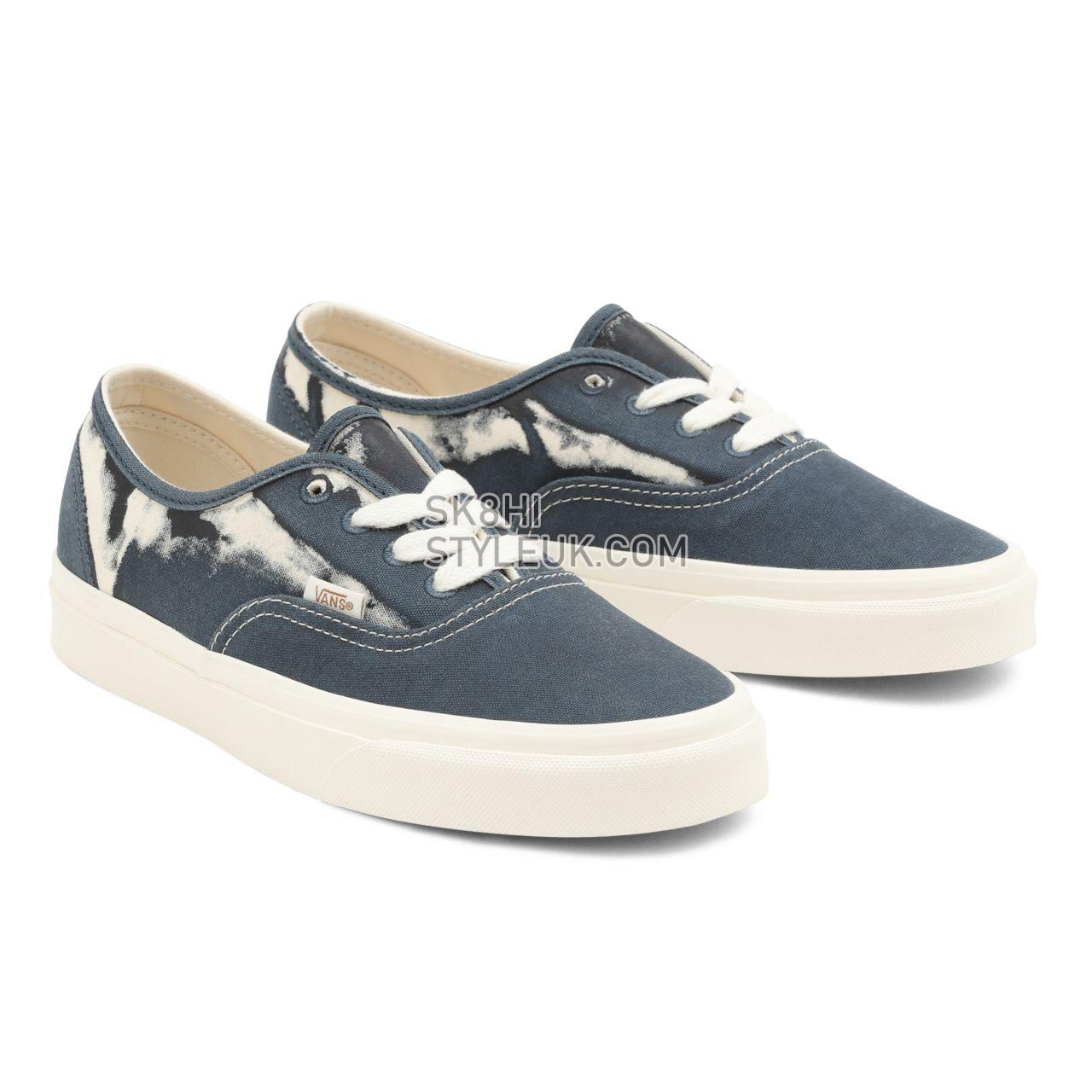 Vans Eco Theory Authentic Blue Classic Mens Womens - (Eco Theory) Dress Blues/Natural VN0A5KRD8CP Shoes