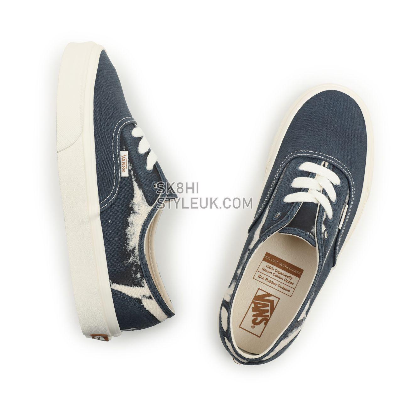 Vans Eco Theory Authentic Blue Classic Mens Womens - (Eco Theory) Dress Blues/Natural VN0A5KRD8CP Shoes