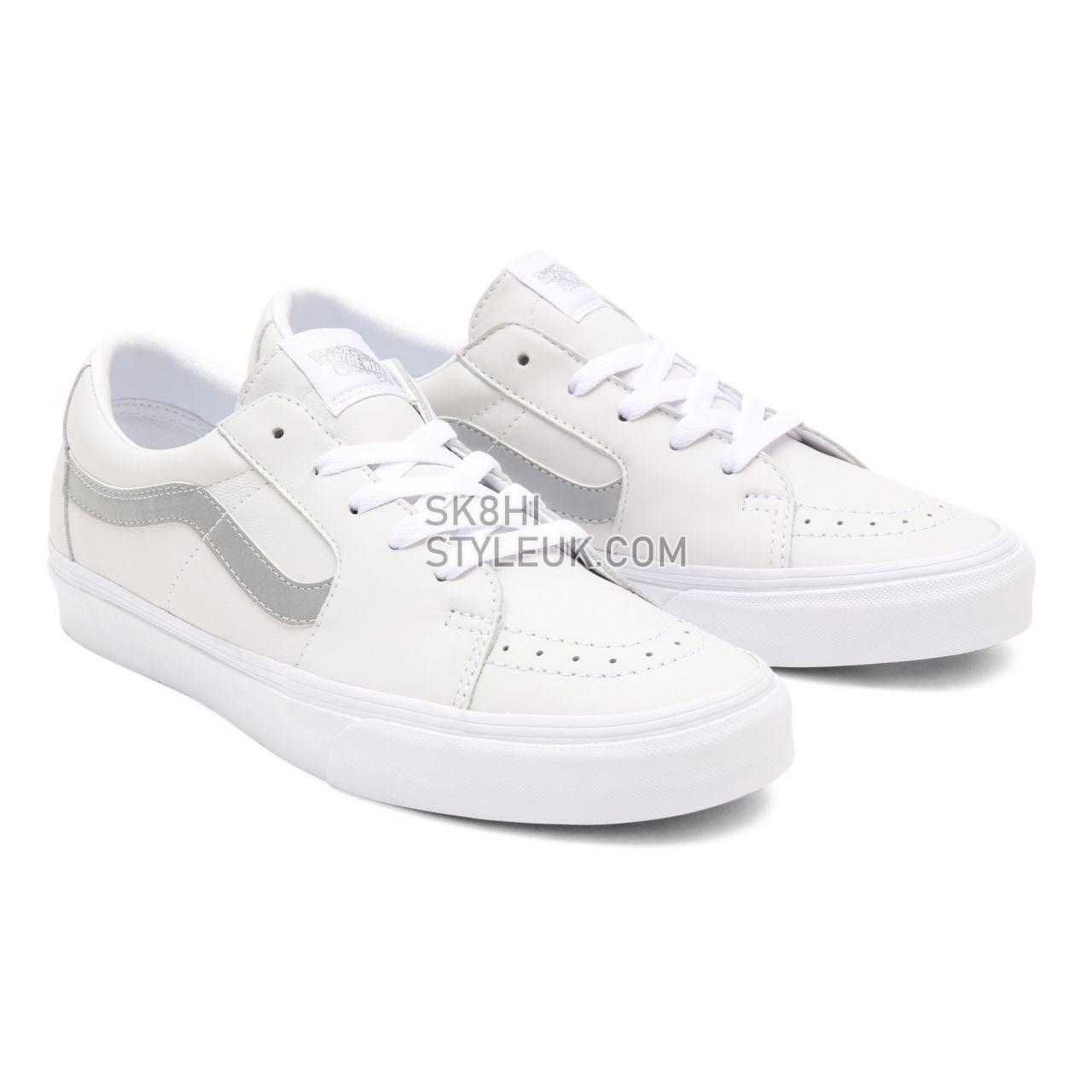 Vans Reflective Sk8-Low White Classic Mens Womens - (Reflective) true white/true white VN0A4UUKA0L Shoes