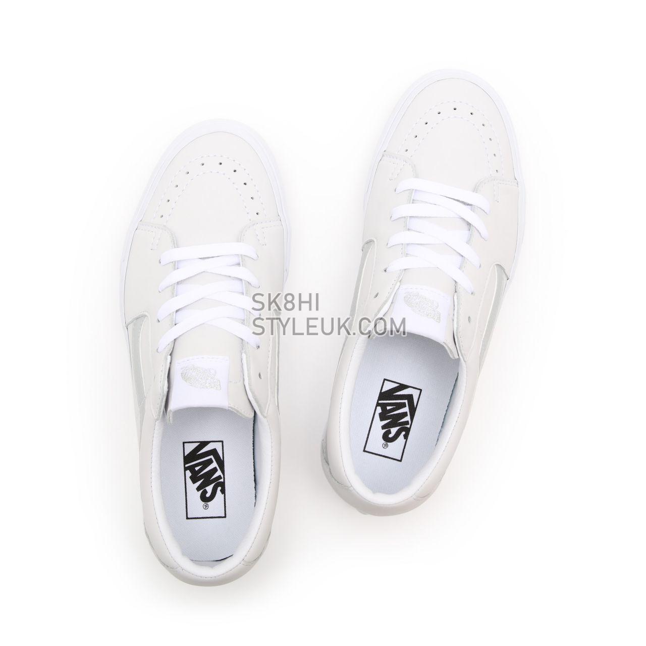 Vans Reflective Sk8-Low White Classic Mens Womens - (Reflective) true white/true white VN0A4UUKA0L Shoes