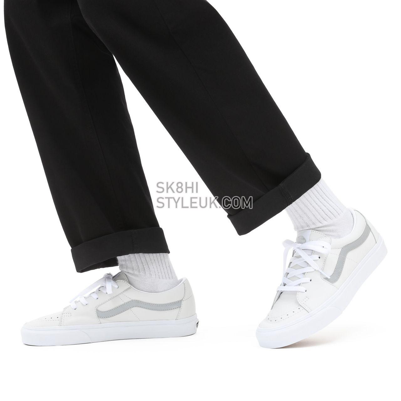 Vans Reflective Sk8-Low White Classic Mens Womens - (Reflective) true white/true white VN0A4UUKA0L Shoes