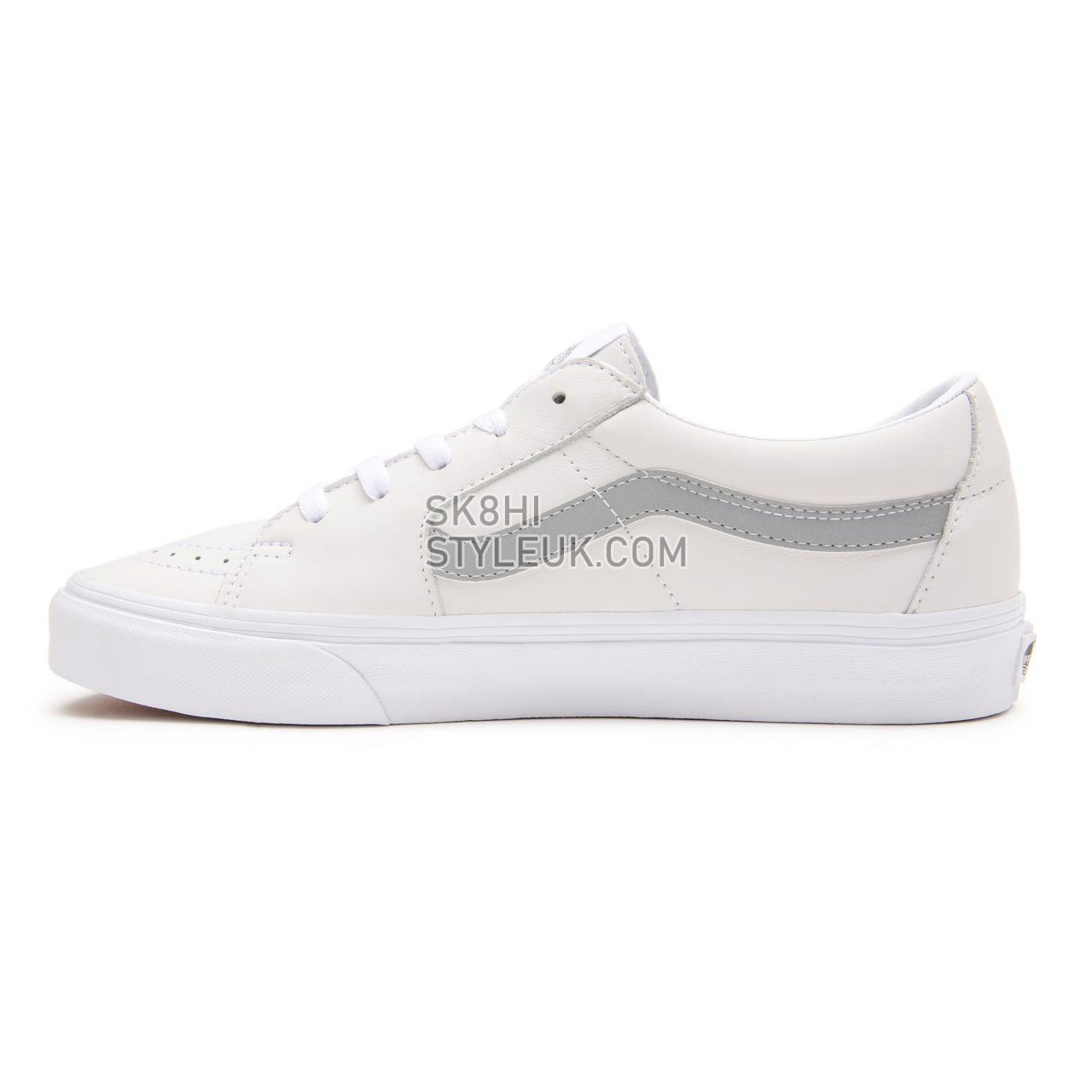 Vans Reflective Sk8-Low White Classic Mens Womens - (Reflective) true white/true white VN0A4UUKA0L Shoes