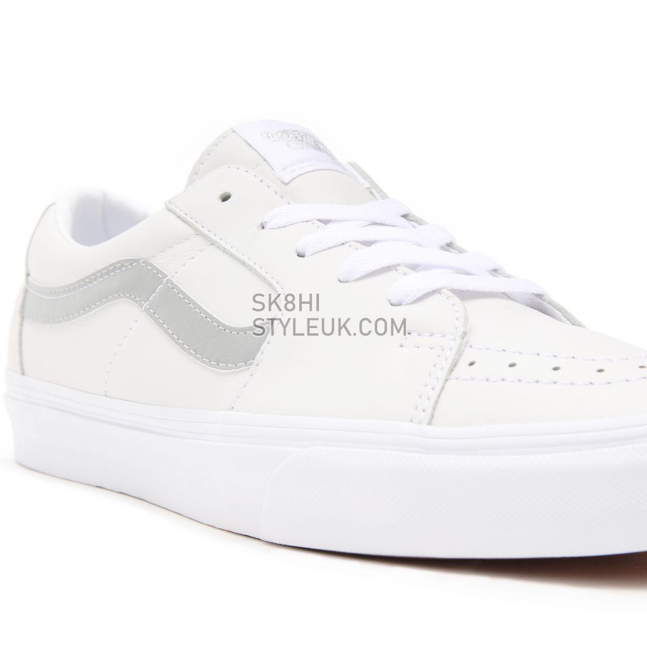 Vans Reflective Sk8-Low White Classic Mens Womens - (Reflective) true white/true white VN0A4UUKA0L Shoes