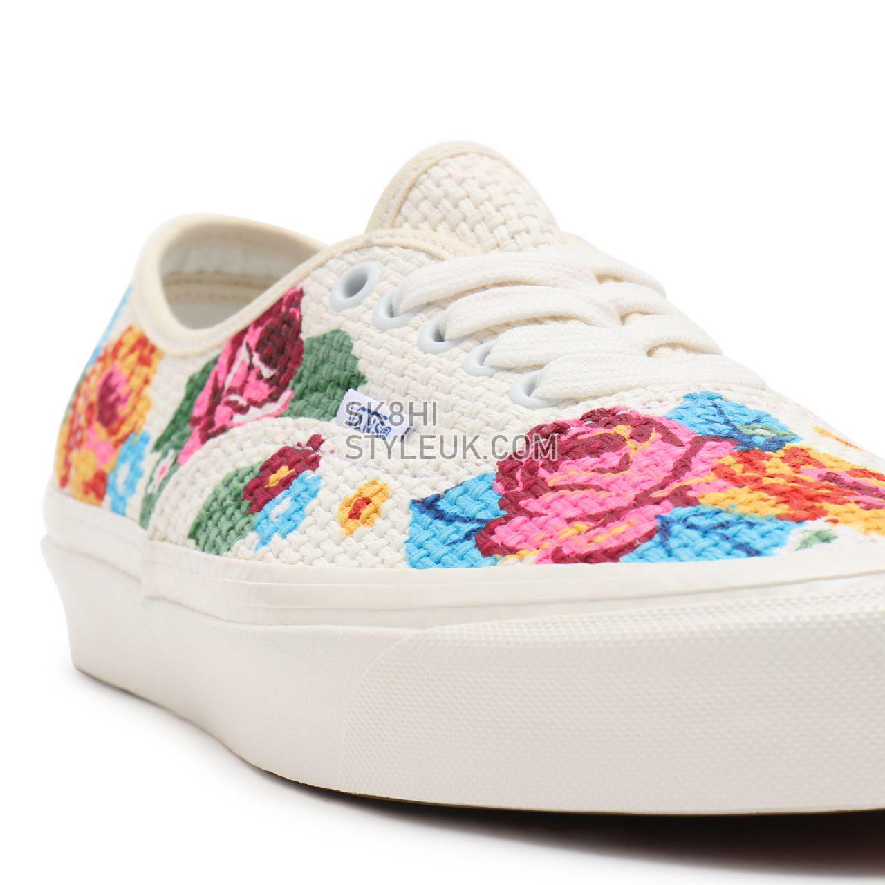 Vans Anaheim Factory Authentic 44 DX Multicolour Classic Mens Womens - (Anaheim Factory) needlepoint/floral VN0A54F29GM Shoes