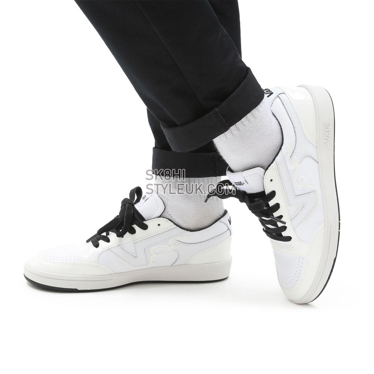 Vans Flamez Lowland Comfycush Ft White Classic Mens Womens - (Flamez) true white/black VN0A54MH9HK Shoes