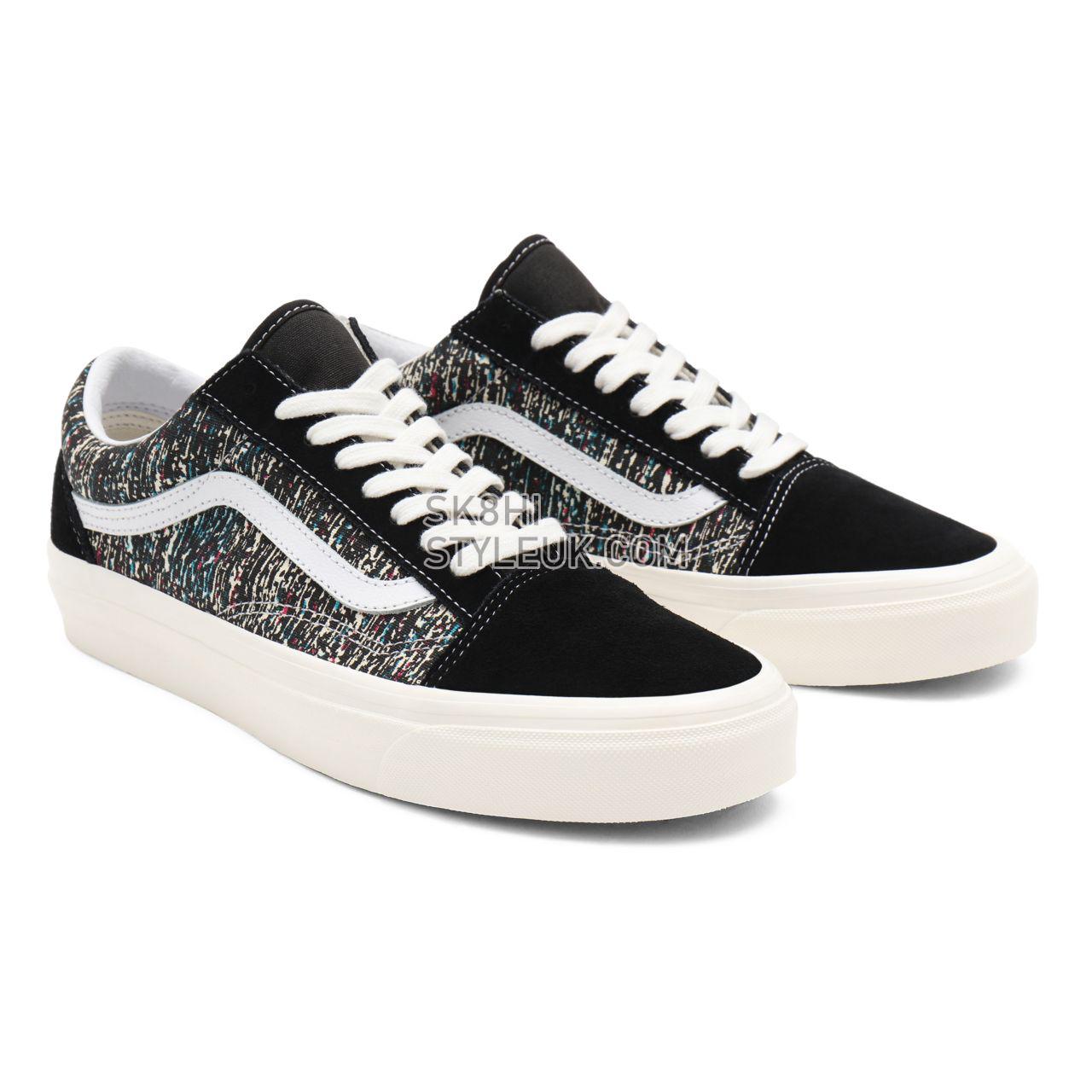 Vans Anahiem Factory Old Skool 36 DX Black Classic Mens Womens - (Anaheim Factory) og black/og static print VN0A54F39IE Shoes