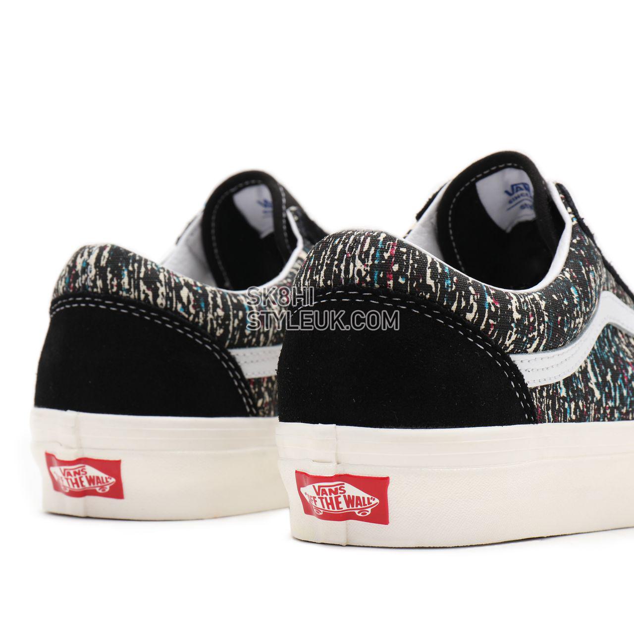 Vans Anahiem Factory Old Skool 36 DX Black Classic Mens Womens - (Anaheim Factory) og black/og static print VN0A54F39IE Shoes