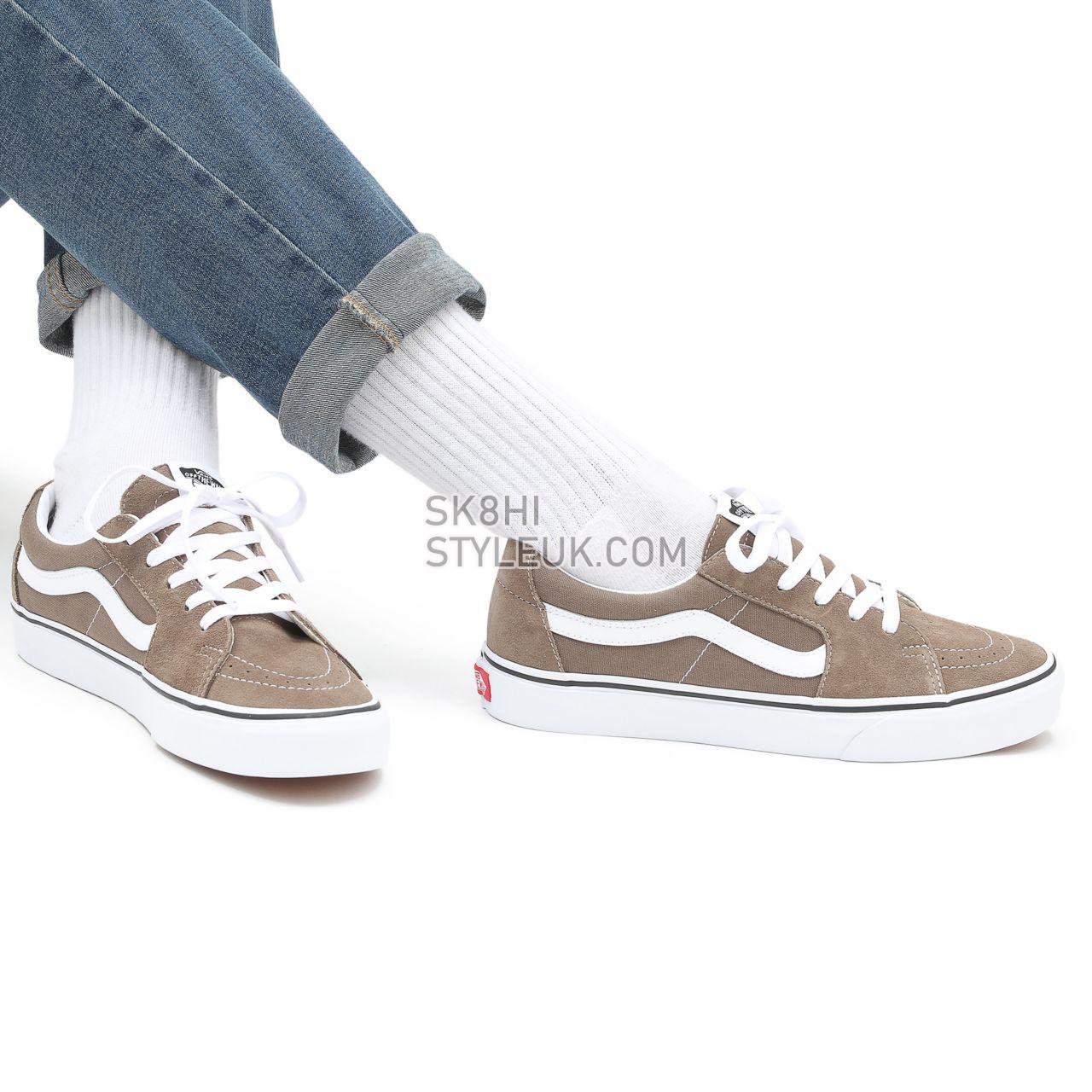 Vans Sk8-Low Brown Classic Mens Womens - walnut/true white VN0A4UUKA0N Shoes