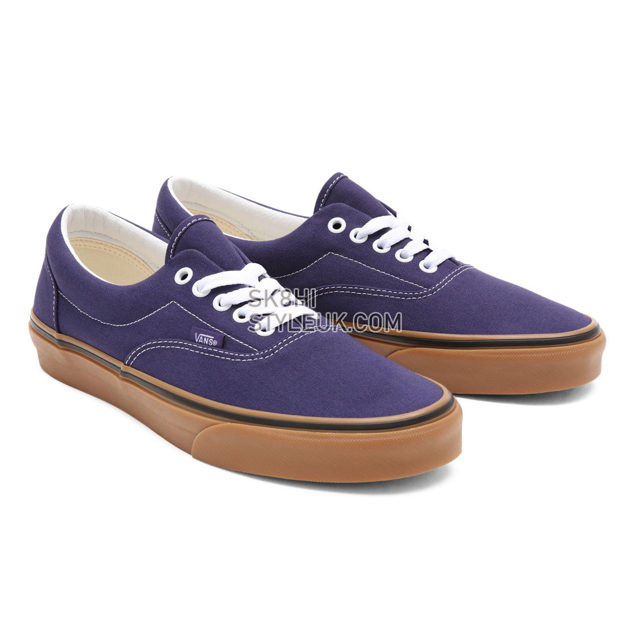 Vans Gum Era Purple Classic Mens Womens - (Gum) astral aura/true white VN0A54F19LZ Shoes