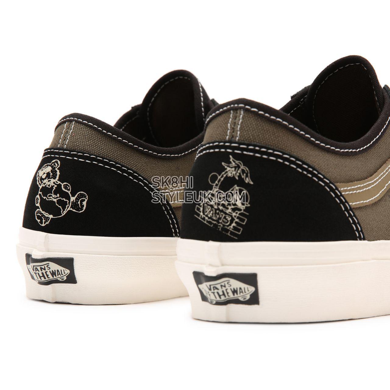 Vans World Code Old Skool Tapered Black Classic Mens Womens - (Vans World Code) black/grape leaf VN0A54F49YD Shoes