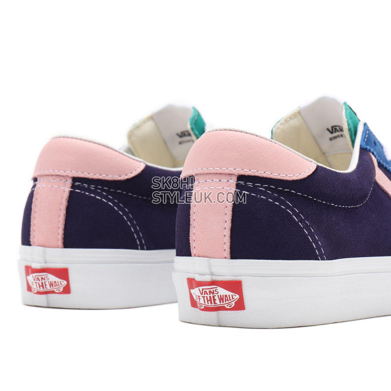 Vans Retro Court Vans Sport Blue Classic Mens Womens - (Retro Court) multi/true white VN0A4BU69EJ Shoes