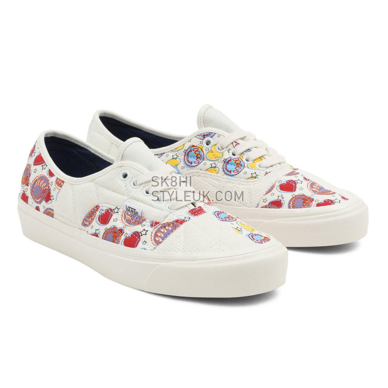 Vans Anaheim Factory Authentic 44 DX Multicolour Classic Mens Womens - (Anaheim Factory) Positivity Patchwork/Blanc De Blanc VN0