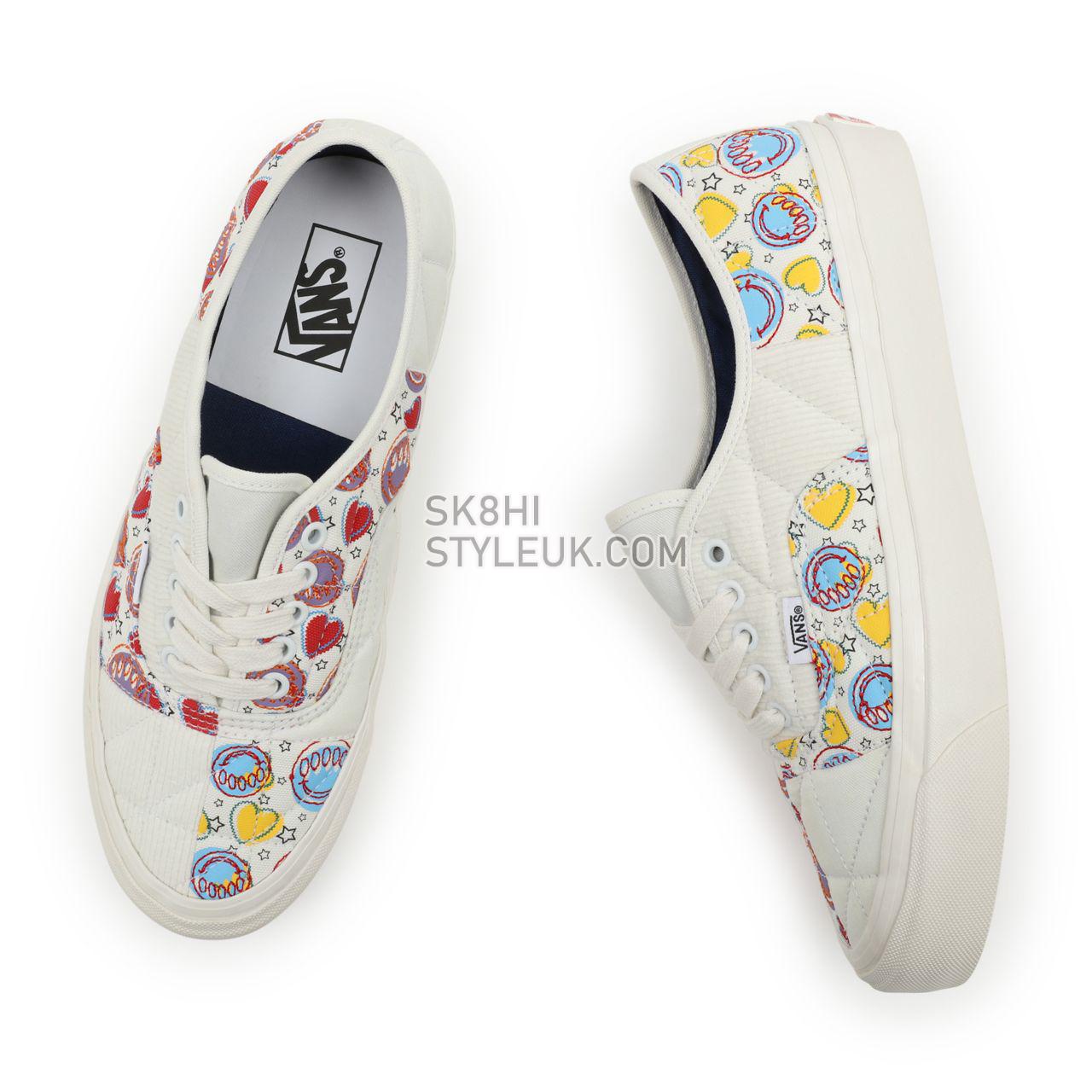 Vans Anaheim Factory Authentic 44 DX Multicolour Classic Mens Womens - (Anaheim Factory) Positivity Patchwork/Blanc De Blanc VN0