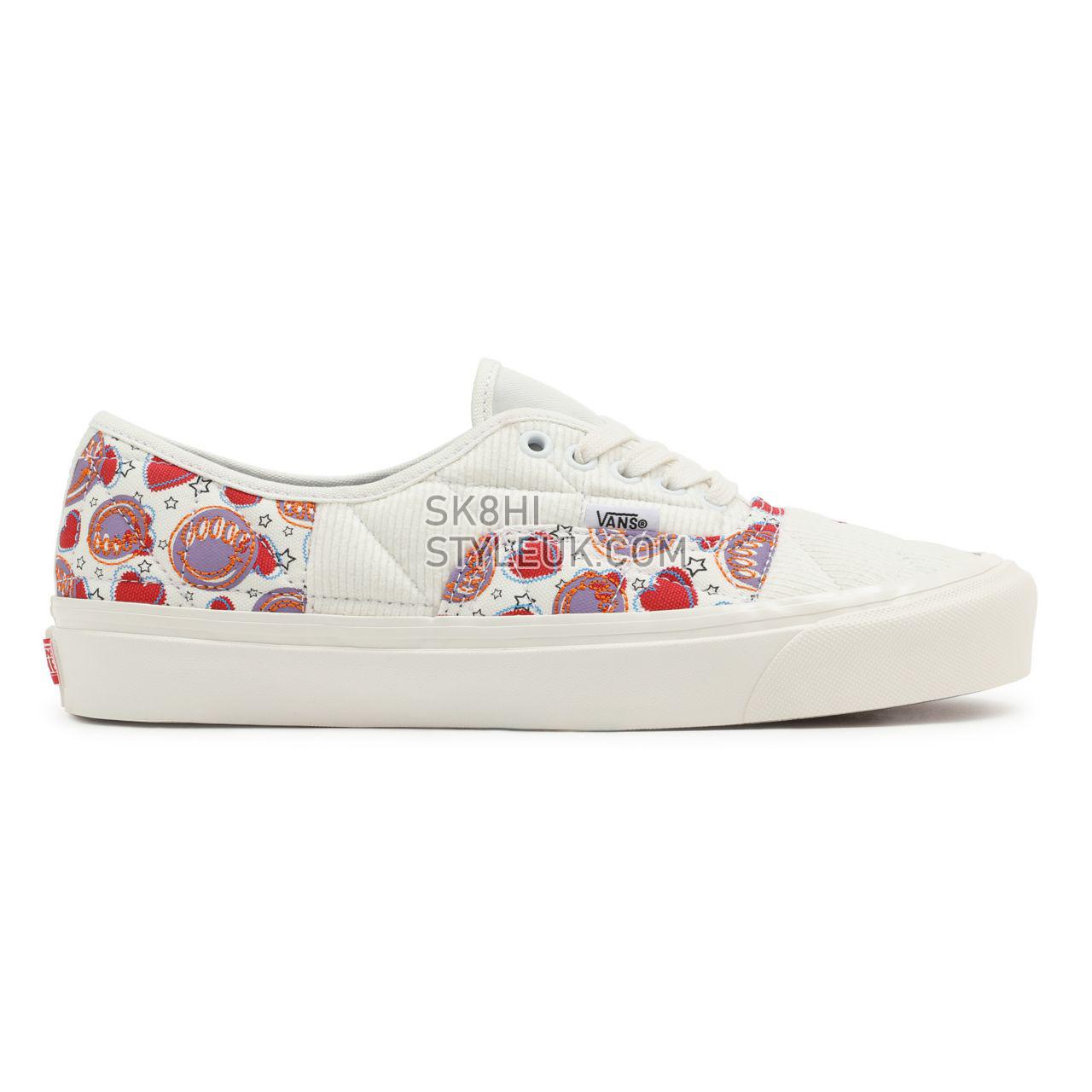 Vans Anaheim Factory Authentic 44 DX Multicolour Classic Mens Womens - (Anaheim Factory) Positivity Patchwork/Blanc De Blanc VN0