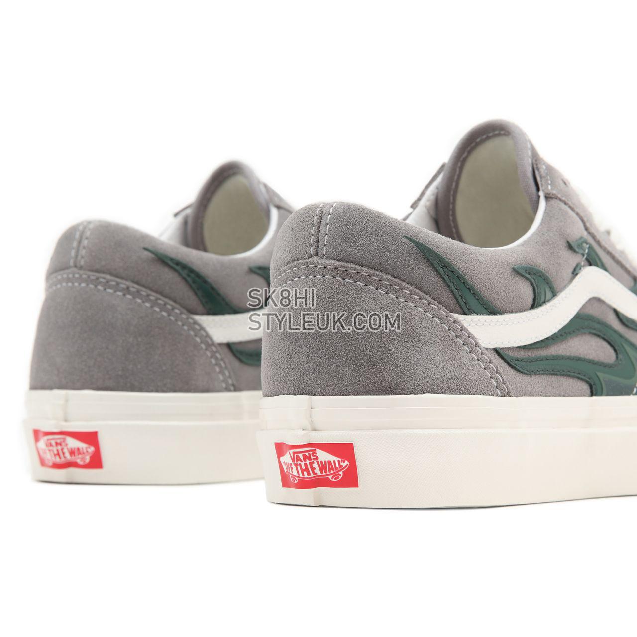 Vans Anaheim Factory Old Skool 36 DX Blue Classic Mens Womens - (Anaheim Factory) Layered Flame VN0A54F397C Shoes