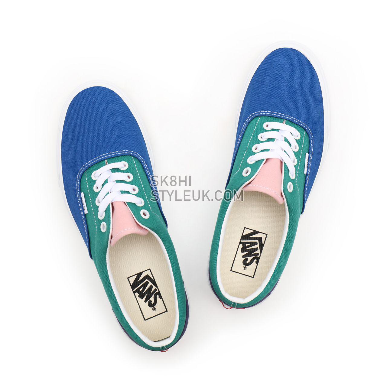 Vans Retro Court Era Blue Classic Mens Womens - (Retro Court) multi/true white VN0A54F19EJ Shoes