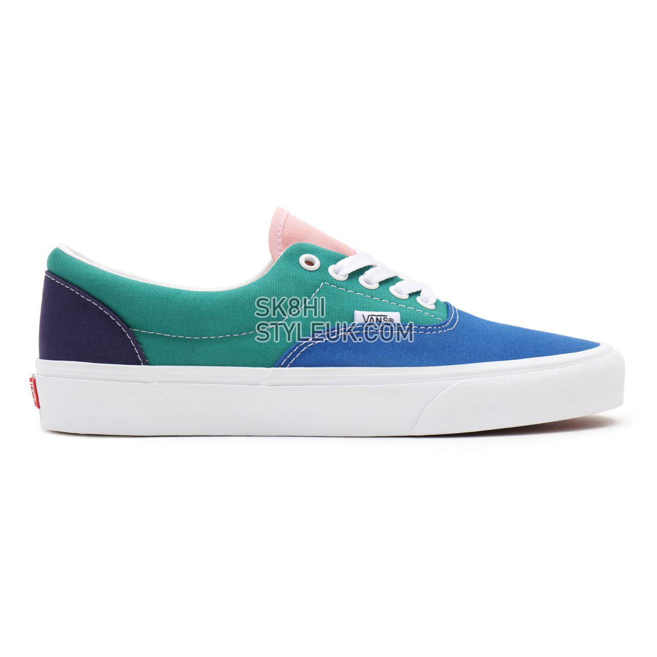 Vans Retro Court Era Blue Classic Mens Womens - (Retro Court) multi/true white VN0A54F19EJ Shoes