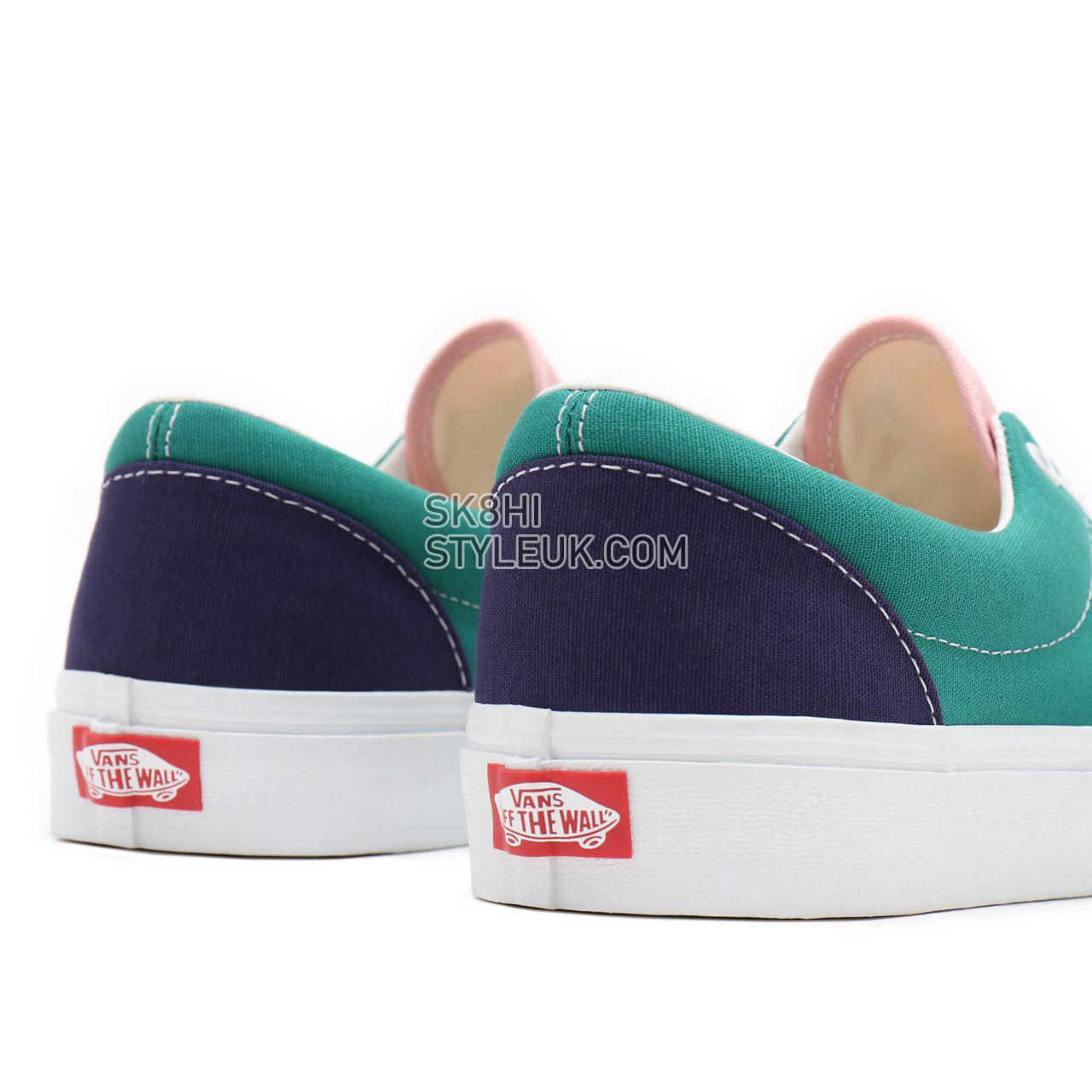 Vans Retro Court Era Blue Classic Mens Womens - (Retro Court) multi/true white VN0A54F19EJ Shoes