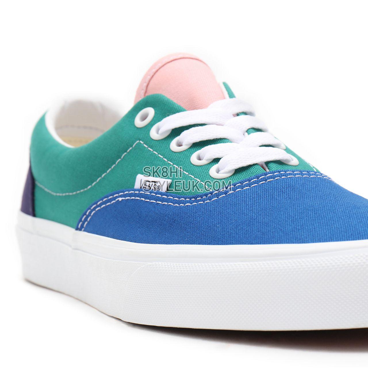 Vans Retro Court Era Blue Classic Mens Womens - (Retro Court) multi/true white VN0A54F19EJ Shoes