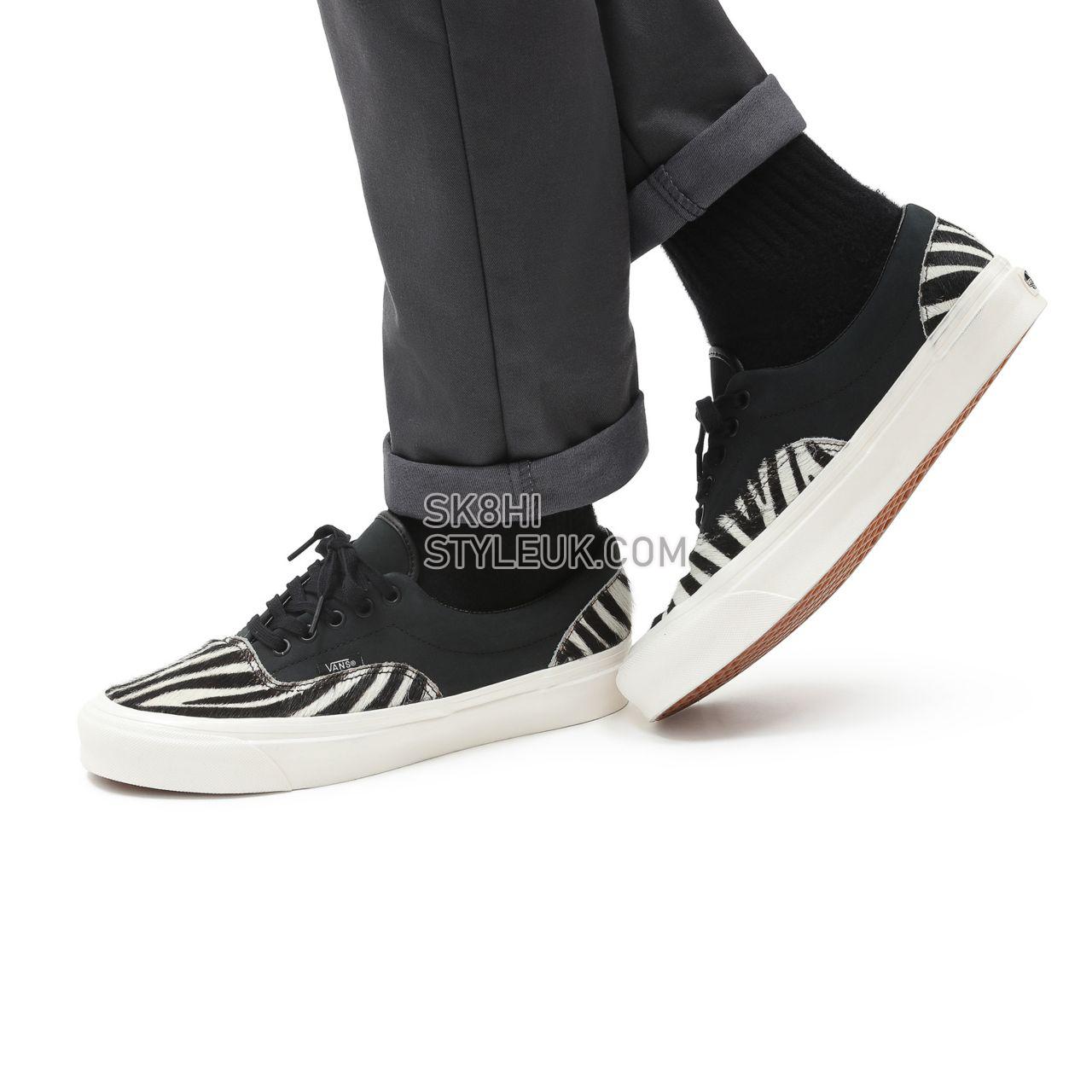 Vans Anaheim Factory Era 95 DX Black Classic Mens Womens - (Anaheim Factory) Black/Zebra VN0A2RR14ZD Shoes