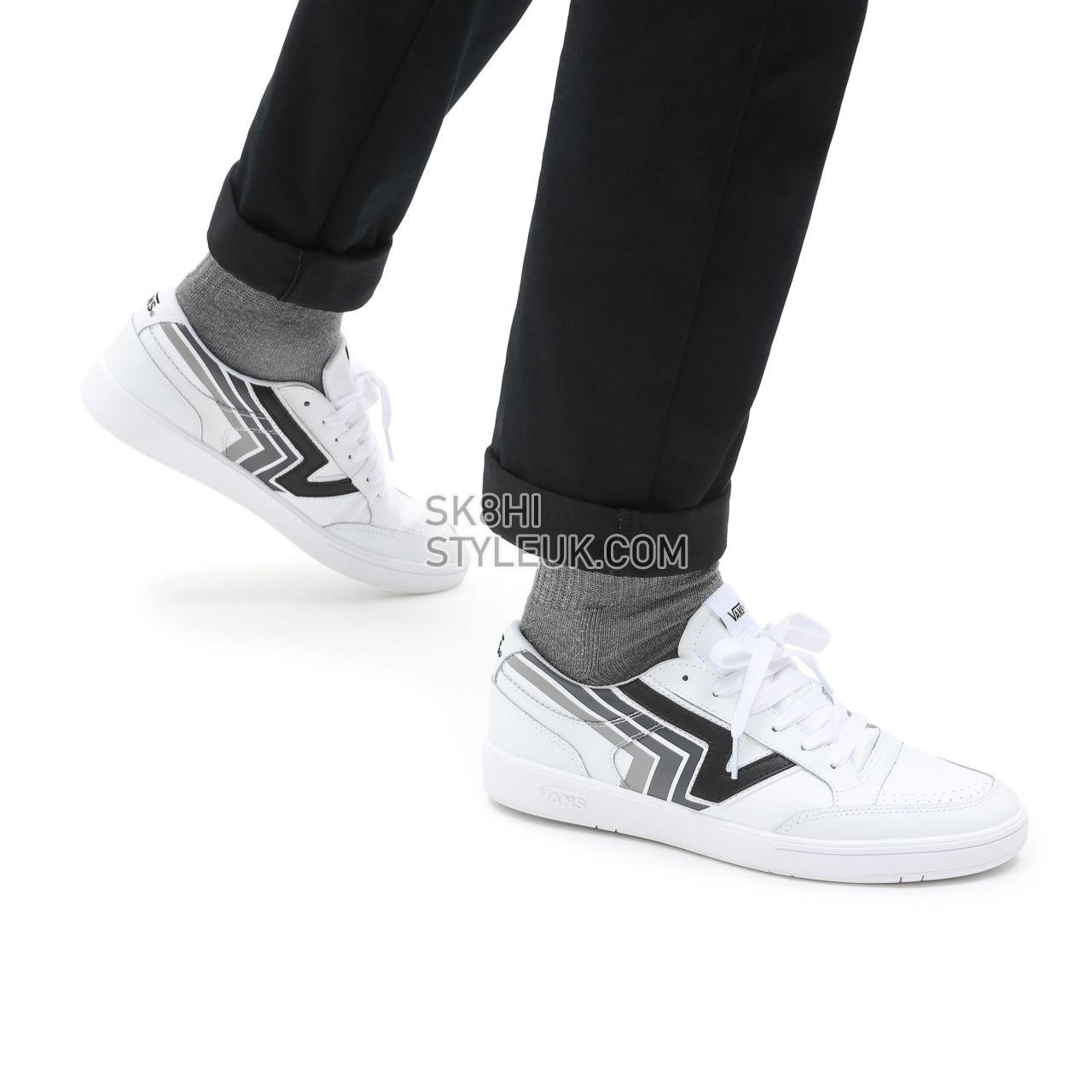 Vans Fader Lowland ComfyCush White Classic Mens Womens - (Fader) true white/black VN0A4TZY9P9 Shoes