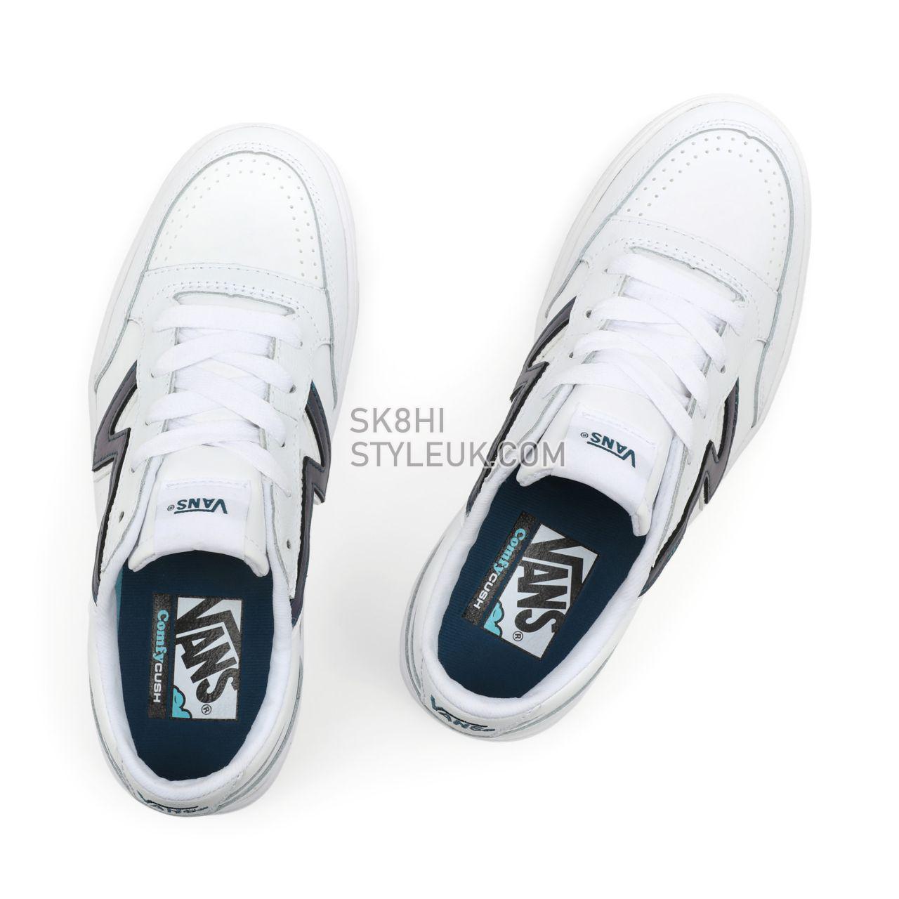 Vans Mystic Metallic Lowland ComfyCush White Classic Mens Womens - (Mystic Metallic) Cool/True White VN0A4TZY8U5 Shoes