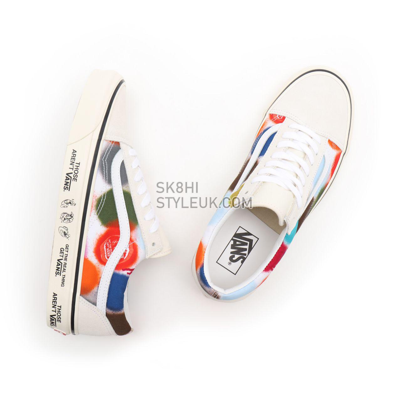 Vans Anahiem Factory Old Skool 36 DX Multicolour Classic Mens Womens - (Anaheim Factory) spray spots/marshmallow VN0A54F39XQ Sho