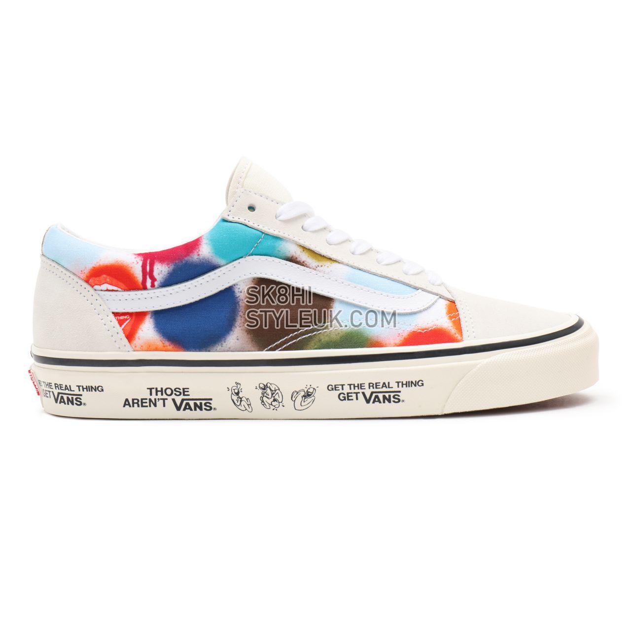 Vans Anahiem Factory Old Skool 36 DX Multicolour Classic Mens Womens - (Anaheim Factory) spray spots/marshmallow VN0A54F39XQ Sho