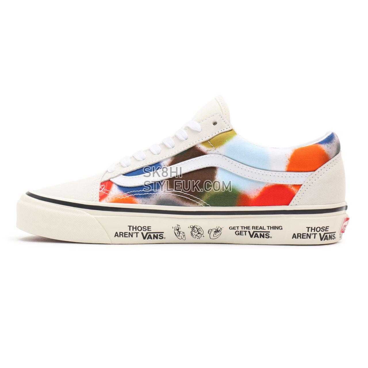 Vans Anahiem Factory Old Skool 36 DX Multicolour Classic Mens Womens - (Anaheim Factory) spray spots/marshmallow VN0A54F39XQ Sho