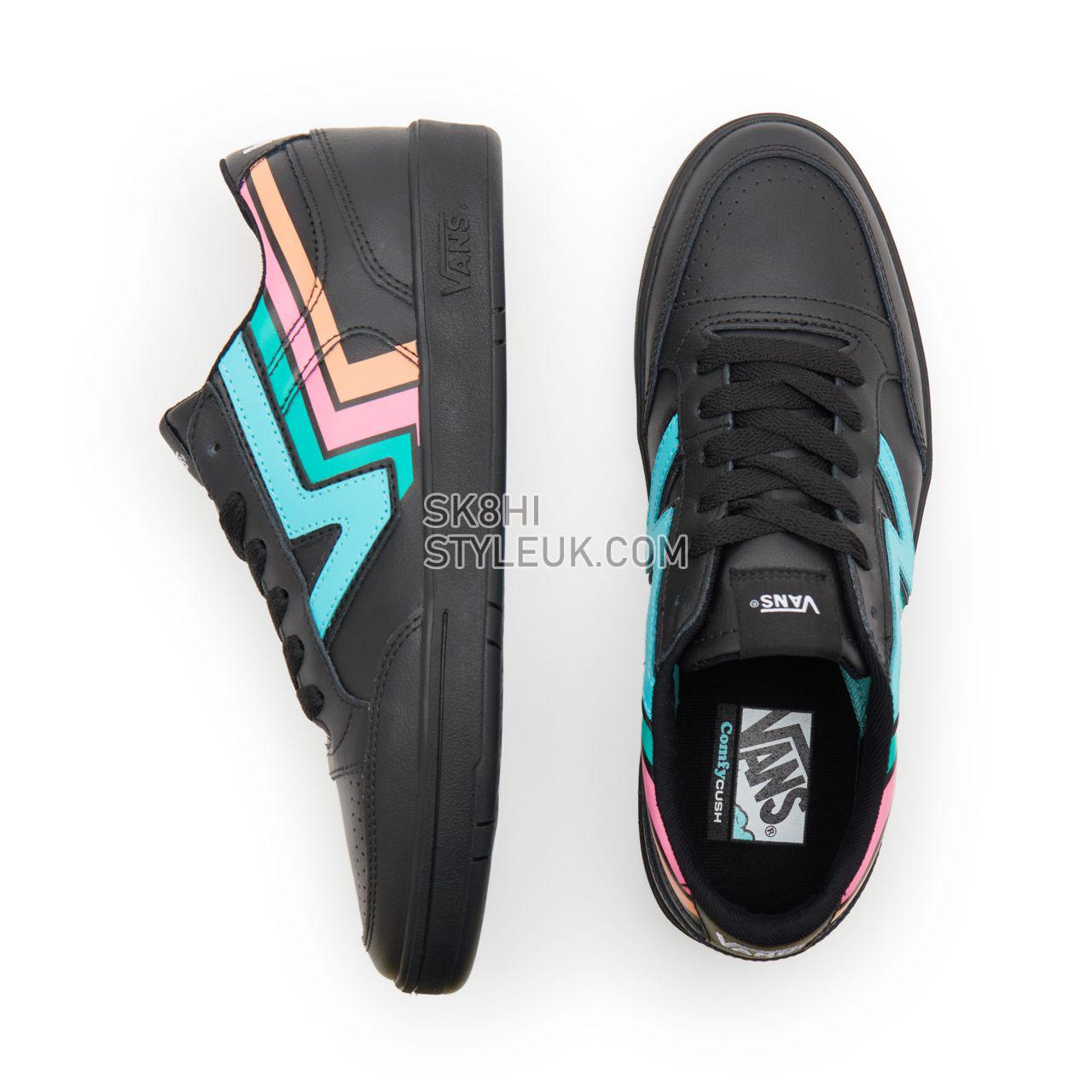 Vans Fader Lowland ComfyCush Black Classic Mens Womens - (Fader) black/multi VN0A4TZY9OL Shoes