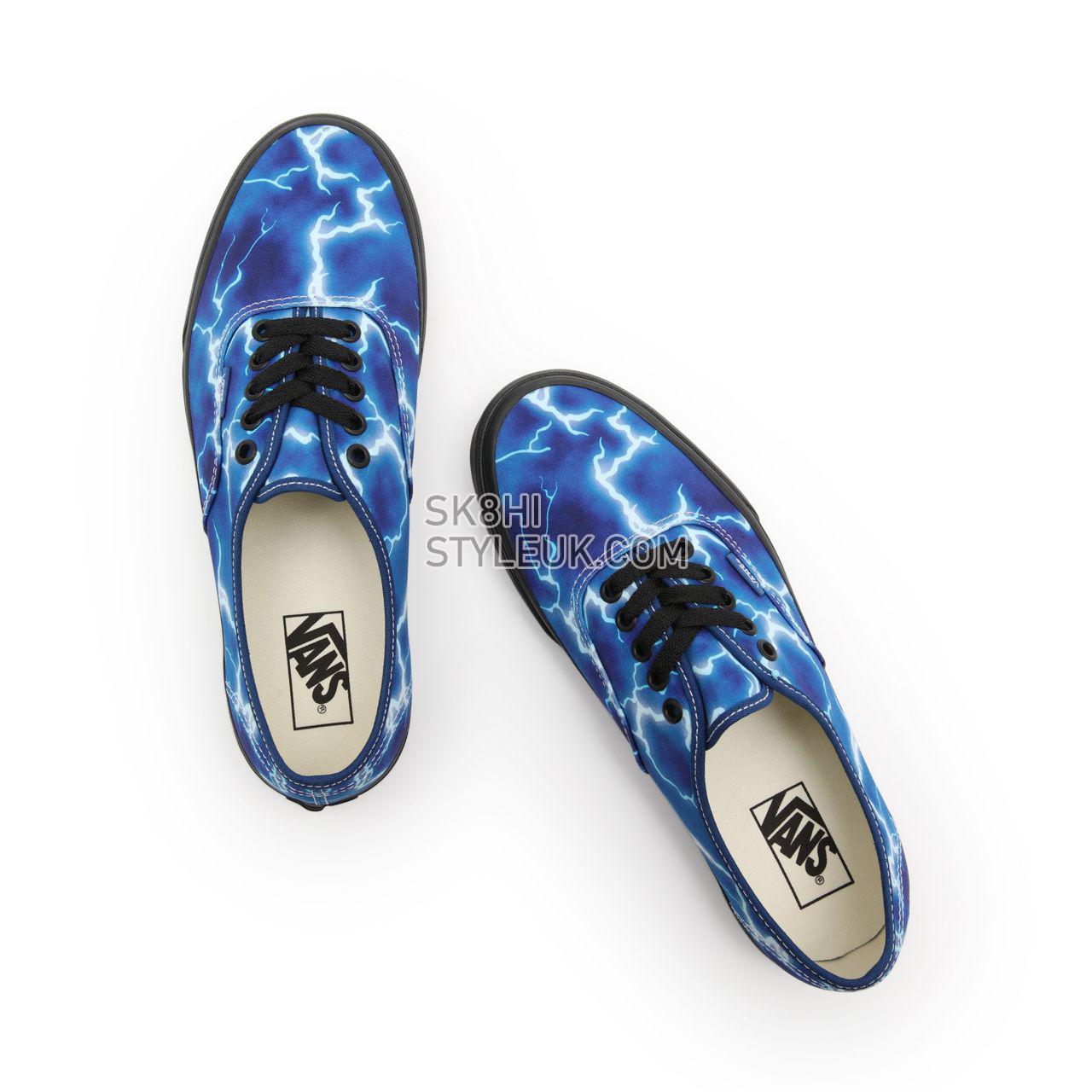 Vans Lightning Authentic Blue Classic Mens Womens - (Lightning) black/blue VN0A5HZS9FT Shoes