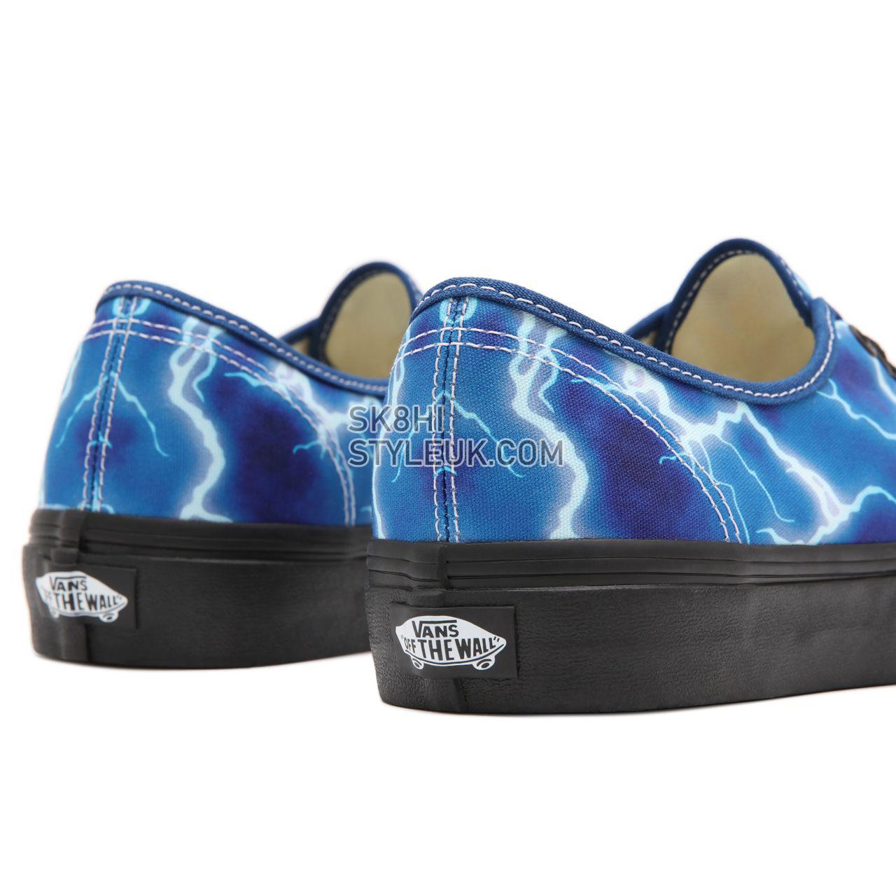 Vans Lightning Authentic Blue Classic Mens Womens - (Lightning) black/blue VN0A5HZS9FT Shoes