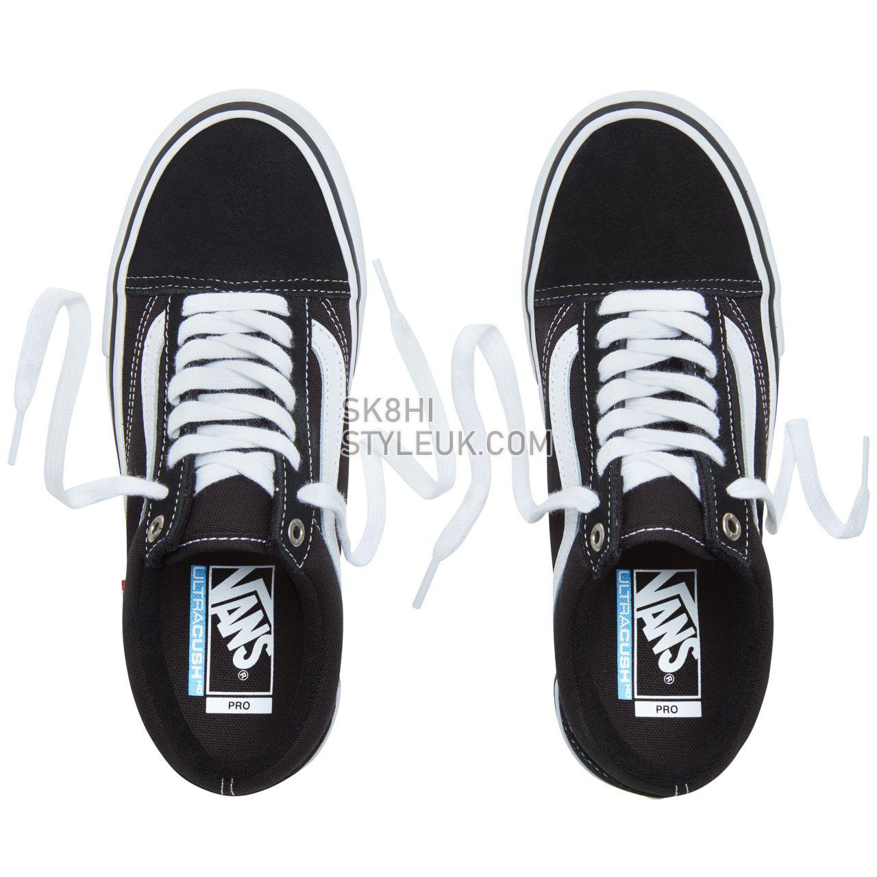 Vans Old Skool Pro Classic Mens Womens - Black/White VN000ZD4Y28 Shoes