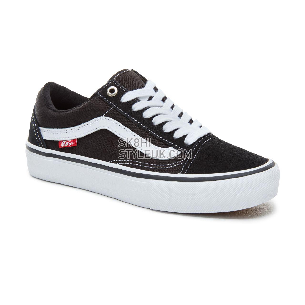 Vans Old Skool Pro Classic Mens Womens - Black/White VN000ZD4Y28 Shoes