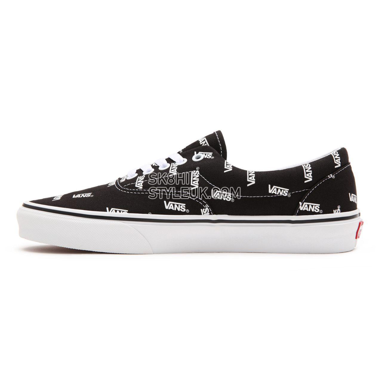 Vans Era Black Classic Mens Womens - (Vans) Black/True White VN0A54F1QW7 Shoes