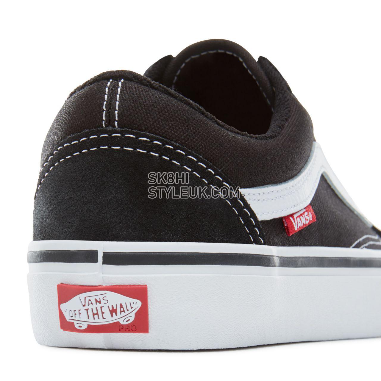 Vans Old Skool Pro Classic Mens Womens - Black/White VN000ZD4Y28 Shoes