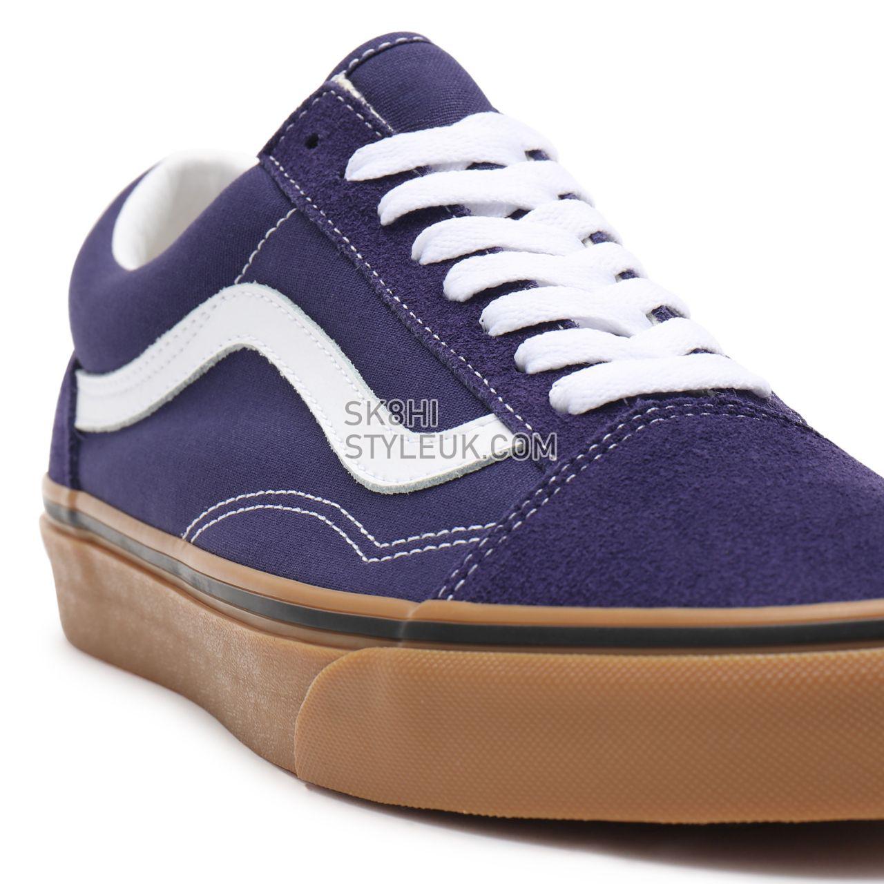 Vans Gum Old Skool Purple Classic Mens Womens - (Gum) astral aura/true white VN0A38G19LZ Shoes