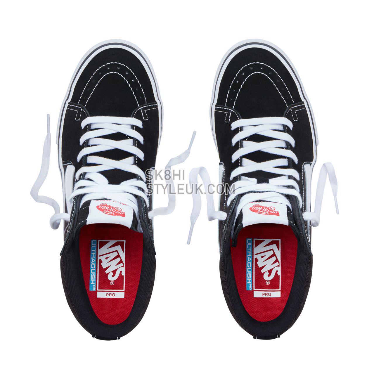 Vans Sk8-Hi Pro Classic Mens Womens - Black/White VN000VHGY28 Shoes