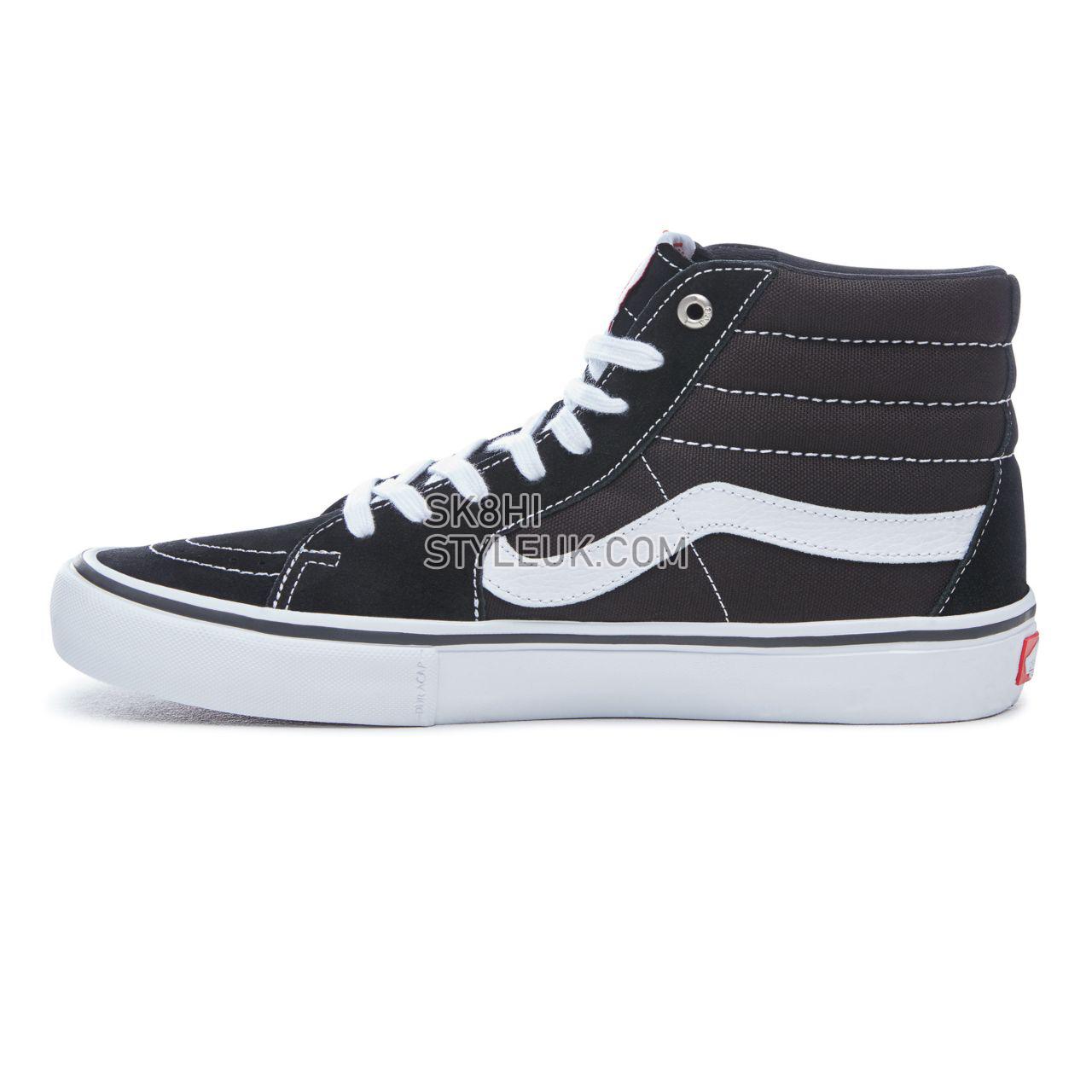 Vans Sk8-Hi Pro Classic Mens Womens - Black/White VN000VHGY28 Shoes