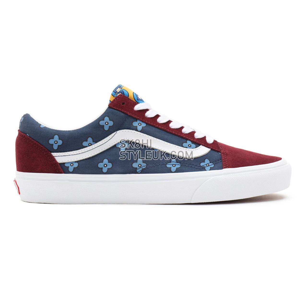 Vans Tie Print Mix Old Skool Multicolour Classic Mens Womens - (Tie Print Mix) port royale/multi VN0A38G19XI Shoes